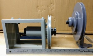 Two styles of speed reducers for industrial sewing machines