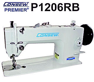 The Consew P1206RB-1 industrial walking foot sewing machine